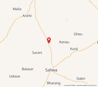 Map of Meghana, Rajasthan