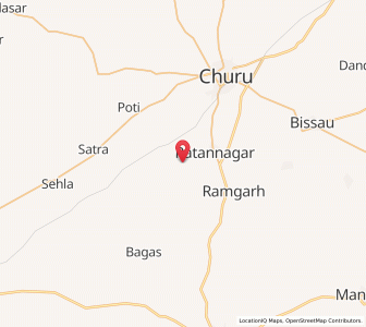 Map of Meghsar, Rajasthan