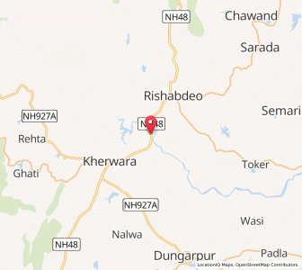 Map of Megra, Rajasthan
