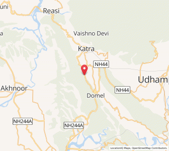 Map of Mehar, Kashmir