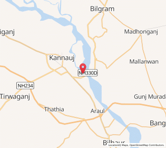 Map of Mehdipur, Uttar Pradesh