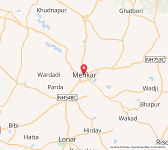 Map of Mehkar, Maharashtra