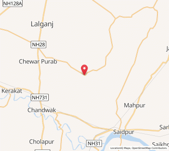 Map of Mehnajpur Khas, Uttar Pradesh