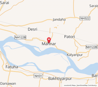 Map of Mehnar, Bihar