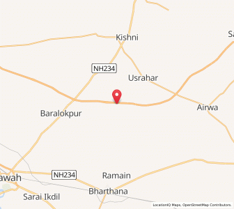 Map of Mehra, Uttar Pradesh