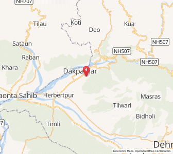 Map of Mehunwala, Uttarakhand