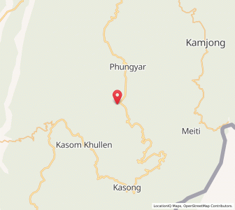 Map of Meiring, Manipur