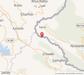 Map of Mela, Kashmir