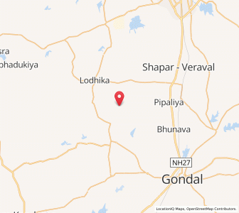 Map of Mengni, Gujarat
