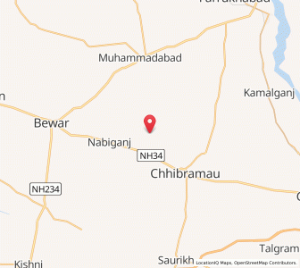 Map of Merapur, Uttar Pradesh