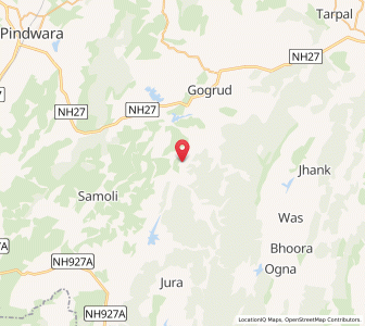 Map of Merpur, Rajasthan