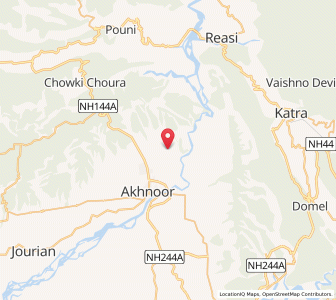 Map of Meshiani, Kashmir