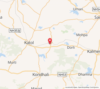 Map of Metpanjra, Maharashtra