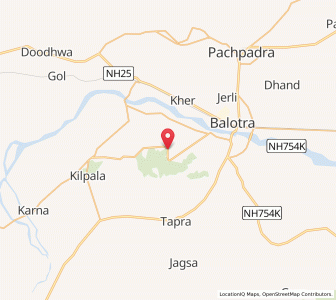 Map of Mewa Nagar, Rajasthan