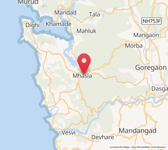 Map of Mhasla, Maharashtra
