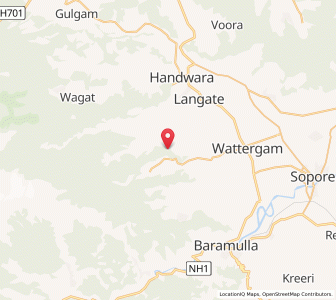 Map of Mia Wofat Shah, Kashmir