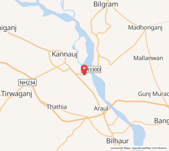 Map of Mianganj, Uttar Pradesh