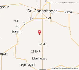 Map of Mianwali, Rajasthan