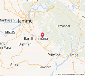 Map of Mihin Sarkar, Kashmir
