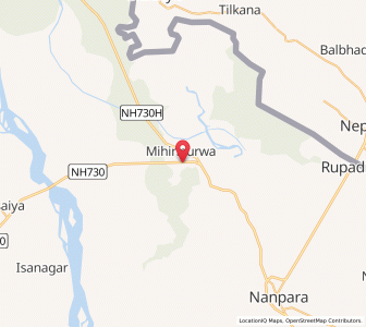 Map of Mihinpurwa, Uttar Pradesh
