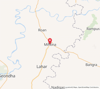 Map of Mihona, Madhya Pradesh