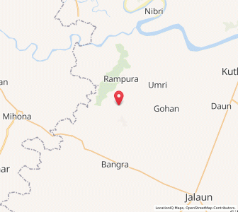Map of Mihoni, Uttar Pradesh