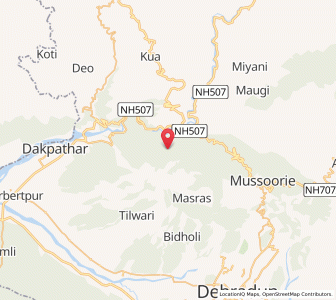 Map of Mill, Uttarakhand