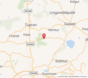 Map of Minajipet, Andhra Pradesh