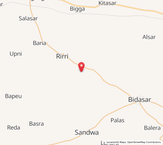Map of Mingsaria, Rajasthan
