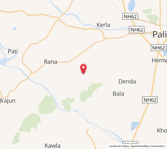 Map of Miniari, Rajasthan