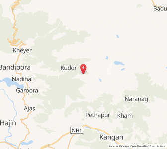 Map of Minmargi, Kashmir