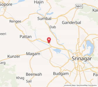 Map of Miragund, Kashmir