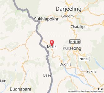 Map of Mirik, West Bengal