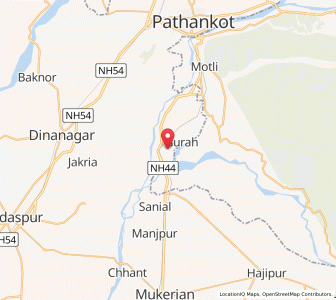 Map of Mirthal, Punjab