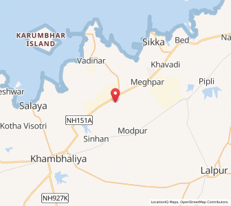 Map of Mithoi, Gujarat
