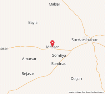 Map of Mittasar, Rajasthan