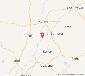 Map of Modankheri, Madhya Pradesh