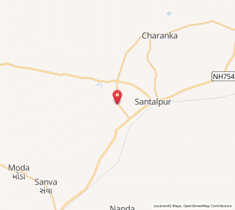 Map of Modhutra, Gujarat