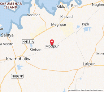 Map of Modpur, Gujarat