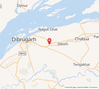 Map of Mohanbari, Assam