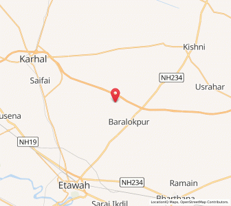 Map of Mohanpur Rahin, Uttar Pradesh