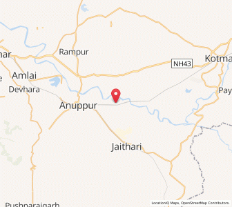 Map of Mohari, Madhya Pradesh