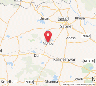 Map of Mohpa, Maharashtra