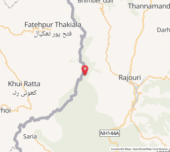 Map of Mohra Ural, Kashmir