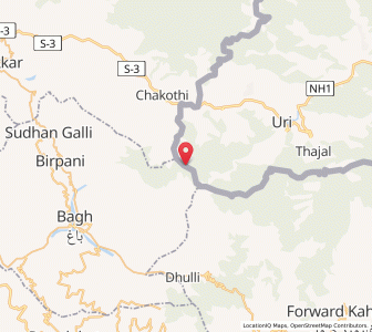 Map of Mohrian, Kashmir