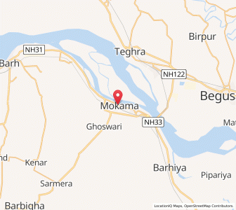 Map of Mokama, Bihar