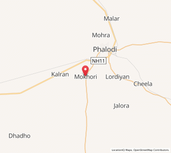 Map of Mokheri, Rajasthan