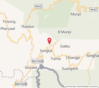 Map of Molnom, Manipur