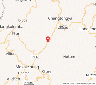 Map of Mongsenyimti, Nagaland