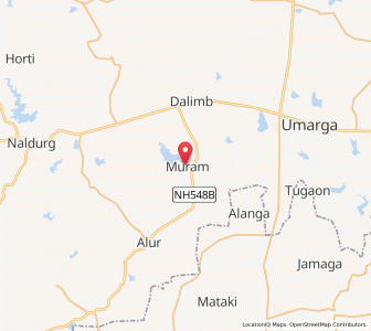 Map of Moram, Maharashtra